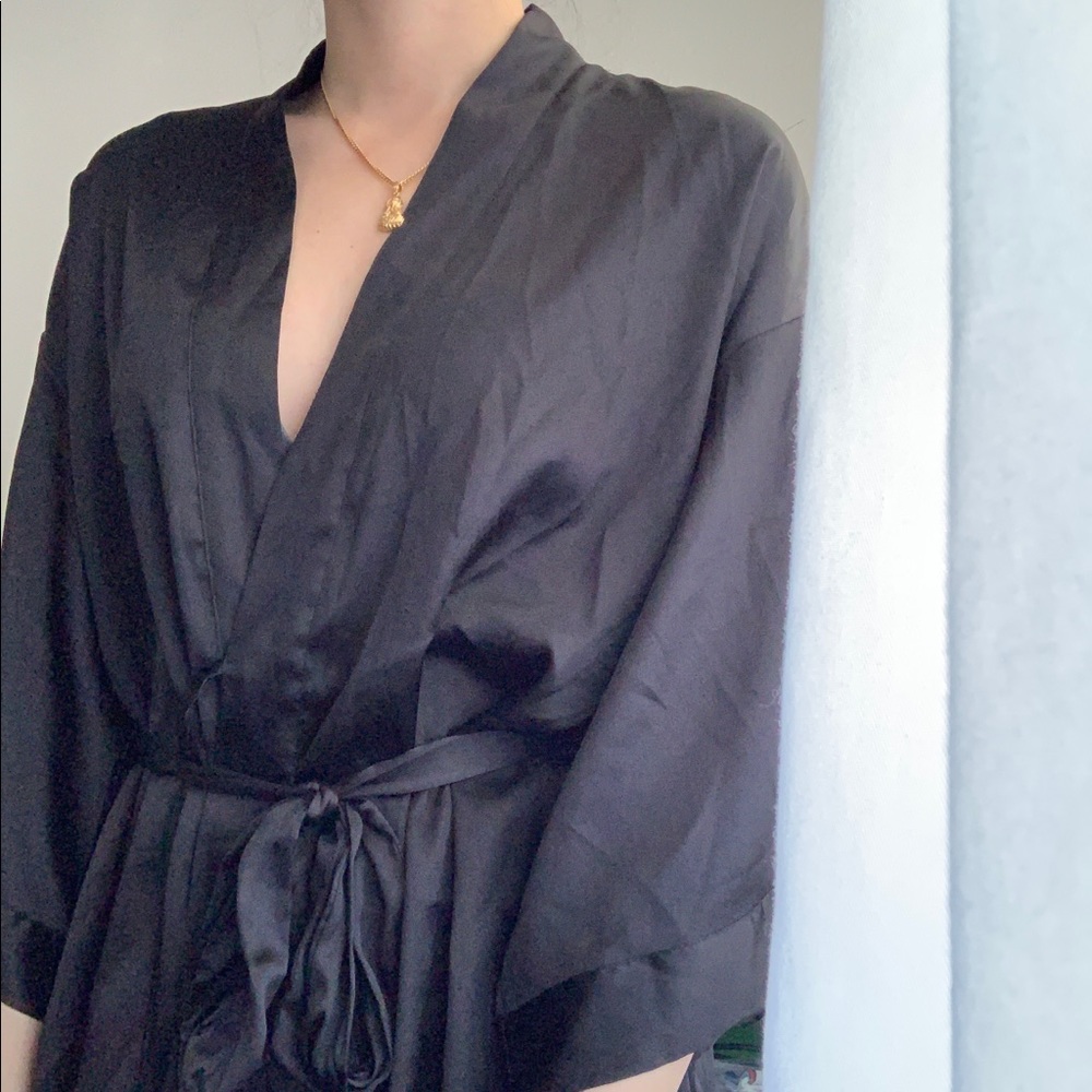 Black Victoria’s Secret Silk Robe
